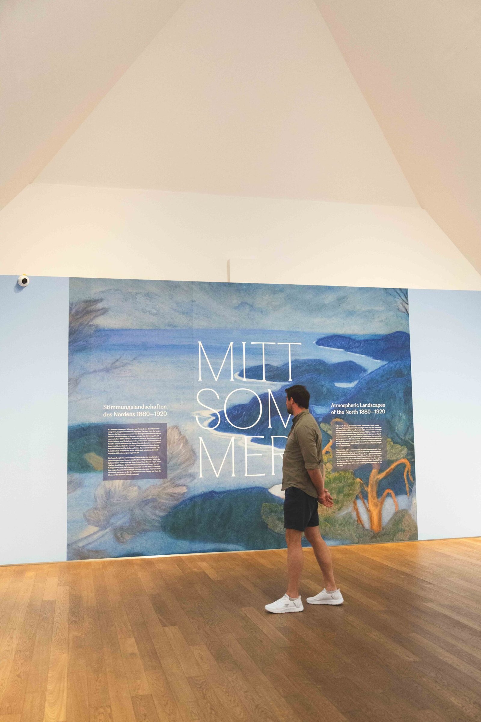 Mann im Museum